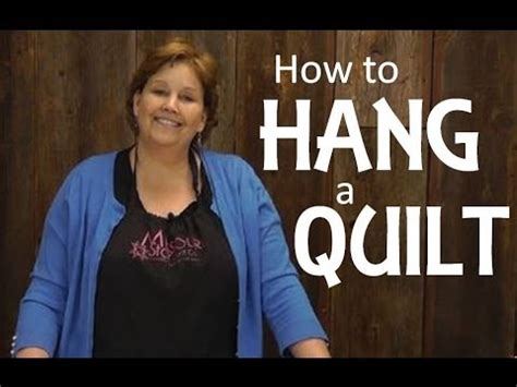 How to tie strong guy lines. Quilting Basics - Hanging A Quilt - YouTube