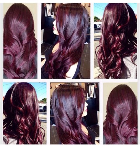 Aubergine Wine Hair Color Hair Color Burgundy Wine Hair
