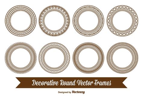 Decorative Round Frames 84595 Vector Art At Vecteezy