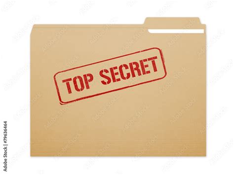 Top Secret Folder Stock Photo Adobe Stock