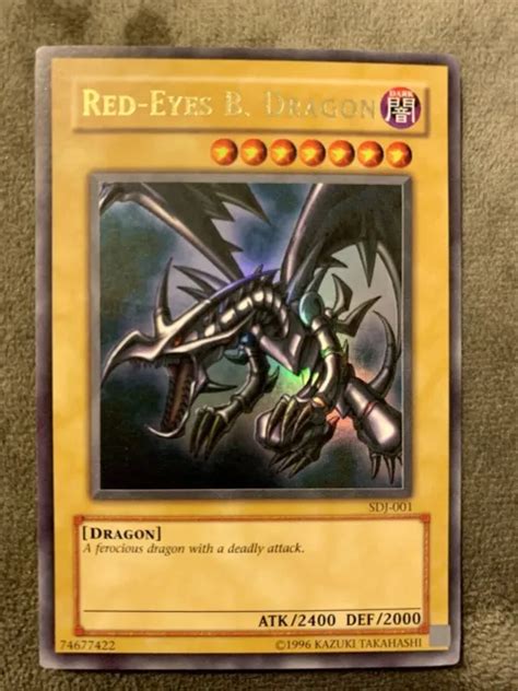 Yu Gi Oh Red Eyes Black Dragon Sdj 001 8 00 Picclick