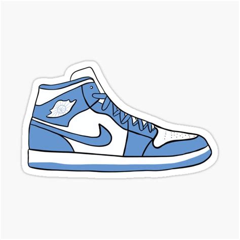Blue Sneakers Stickers Redbubble