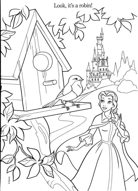 Disney Princesses Belle Coloring Pages Disney Coloring