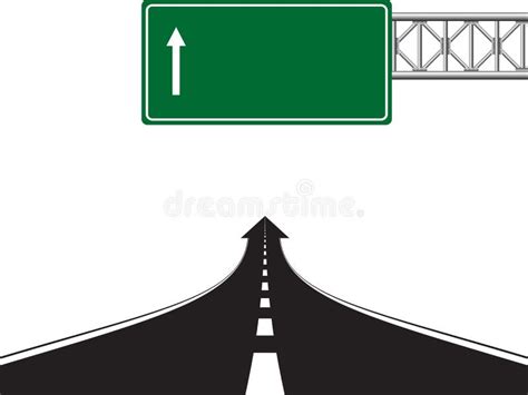 Road Highway Sign Stock Vector Illustration Of Blue 107794316