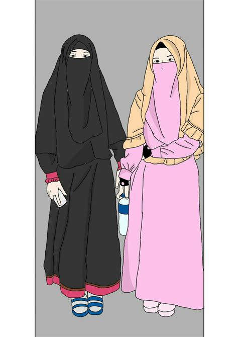 50 gambar kartun keren lucu sketsa karikatur muslimah kartun via www.pinterest.com. kartun sahabat muslimah terbaru - ely setiawan