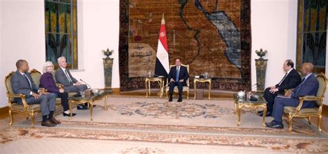 Egypts Sisi Meets Cia Chief Calls For Gaza Cease Fire