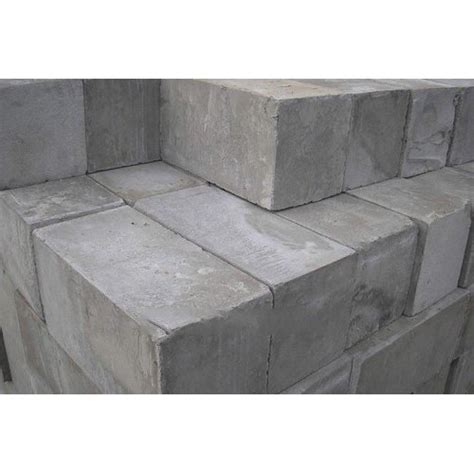 Polished Solid Cement Foam Concrete Blocks Feature Crack Resistance