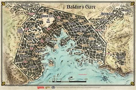 Dandd 5e Baldurs Gate Descent Into Avernus Baldurs Gate Map Common