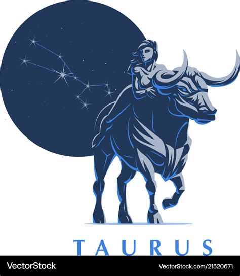 Sign Zodiac Taurus Bull Royalty Free Vector Image