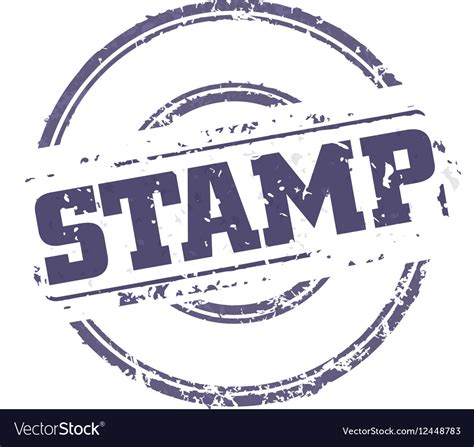 Rubber Stamp Template Royalty Free Vector Image