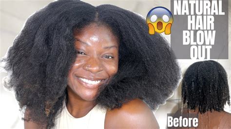 How To Blow Dry 4b4c Hair Detailed Tutorial Natural Hair Lynda