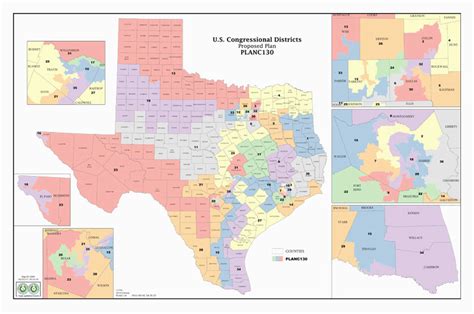 Texas State Districts Map