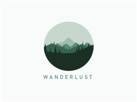 Wanderlust Logo By Dylan John Western On Dribbble