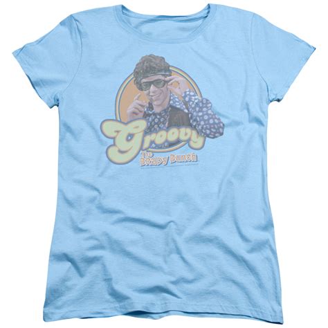 The Brady Bunch Womens T Shirt Groovy Greg Light Blue Tee Ebay