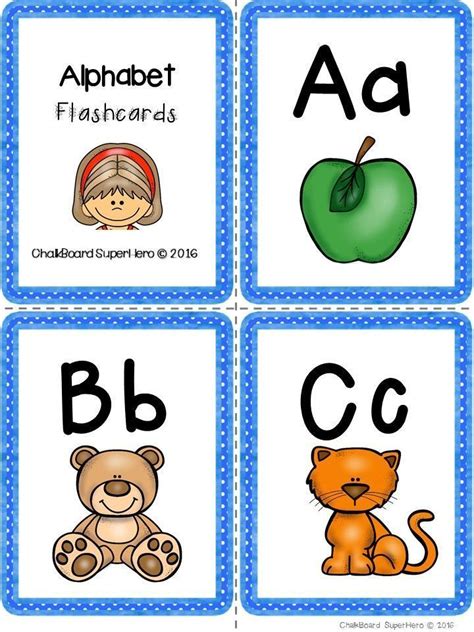 Alphabet Flashcards With Images Alphabet Flashcards Flashcards