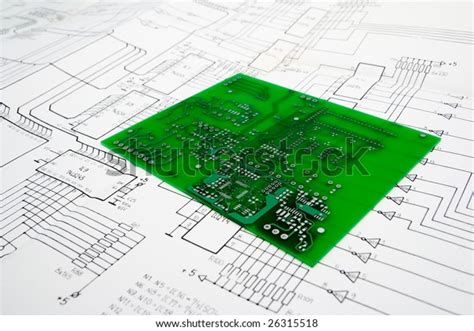 Printed Circuit Board Schematic Stock Photo 26315518 Shutterstock