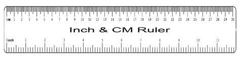 Printable Ruler Inches And Centimeters Actual Size Cookware Set