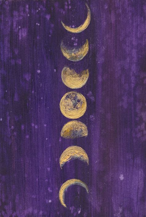 Moon Phases Moon Art Print Full Moon Goddess Boho Etsy