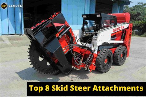 Top 8 Must Have Skid Steer Attachments For Construction Gamzen India