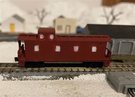 Stl File Z Scale Four Window Caboose 🚂・3d Printer Model To Download・cults