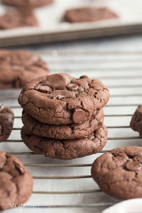 4 Ingredient Chocolate Cookies Chocolate Cake Mix Cookies Video