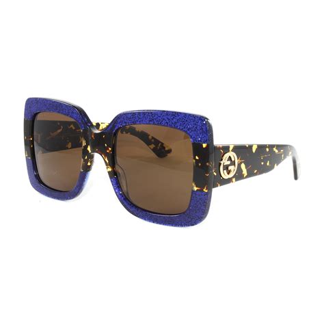 Gucci Women S Sunglasses Gg0083s Blue Havana Gucci Touch Of Modern