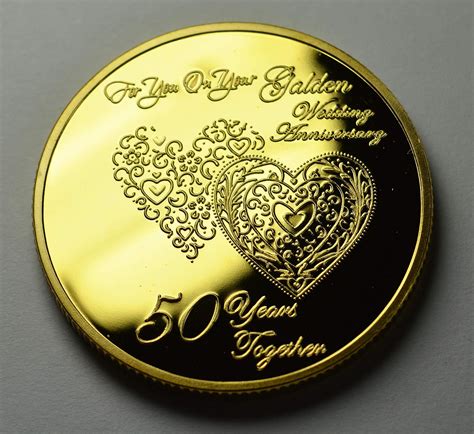 The Commemorative Coin Company Beautiful 50th Golden Wedding