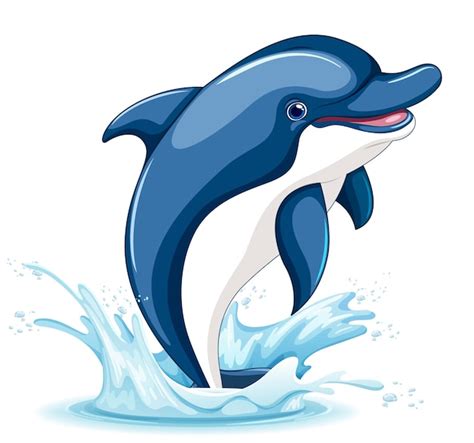 Premium Vector Dolphin Jumping Out Of Water
