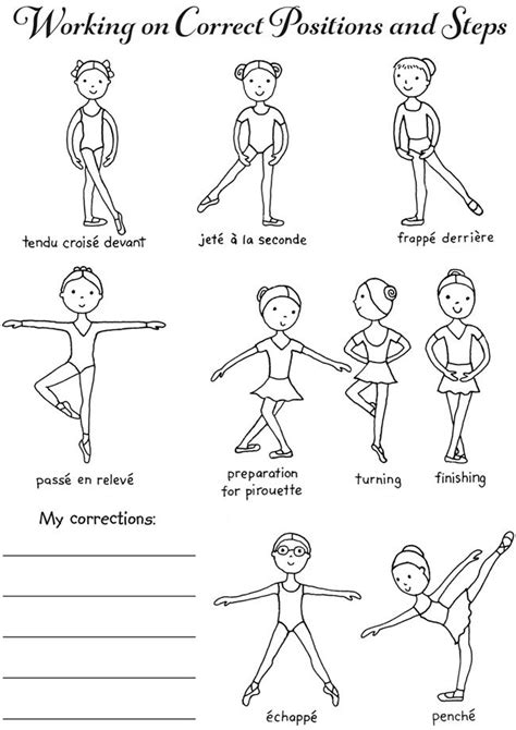 Free Printable Ballet Positions