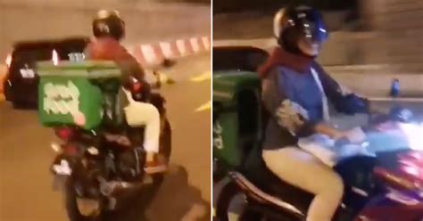 Video Shows A Pregnant Wife Doing A Grabfood Delivery