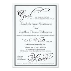 The cards are exquisite, and the finish is flawless. Bible Verse Cross Wedding Invitation Christian Matthew 19 ...