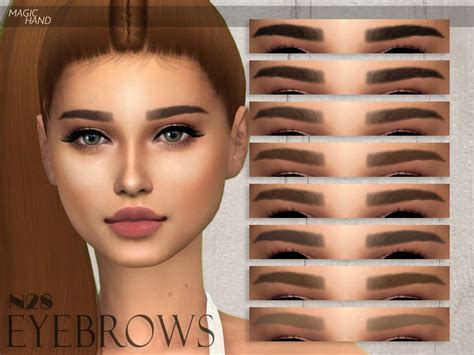 The Sims Resource Mh Eyebrows N28