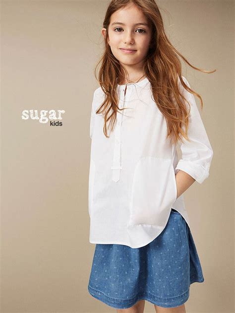 Alessandra From Sugar Kids For Massimo Dutti Back To Blue Collection