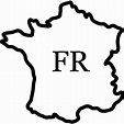 Car Stickers and Decals - Sticker Line shape of the France | Ambiance ...