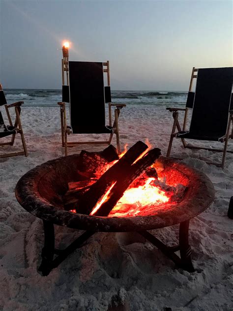 Beach Bonfire On 30a In 2021 Seaside Beach Florida Beach Bonfire