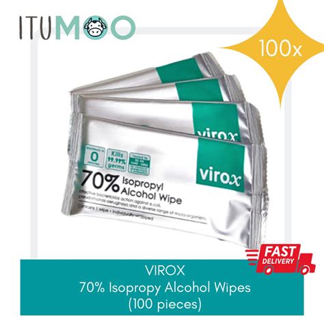 VIROX Isopropyl Alcohol Wipes Antibacterial Tissues Wet Tissue For Cleaning Kill
