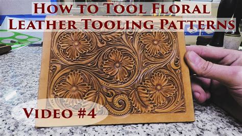 Reselling, sharing, or giving this pattern to anyone else is strictly prohibited. How to Tool Floral Leather Tooling Patterns - Video #4 ...