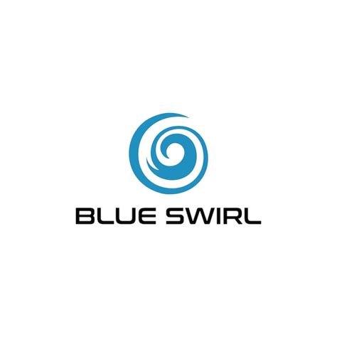 Premium Vector Blue Swirl Logo Design Template
