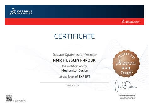 Finally !!! I'm Certified SolidWorks Expert, now I have 12 Solidworks ...