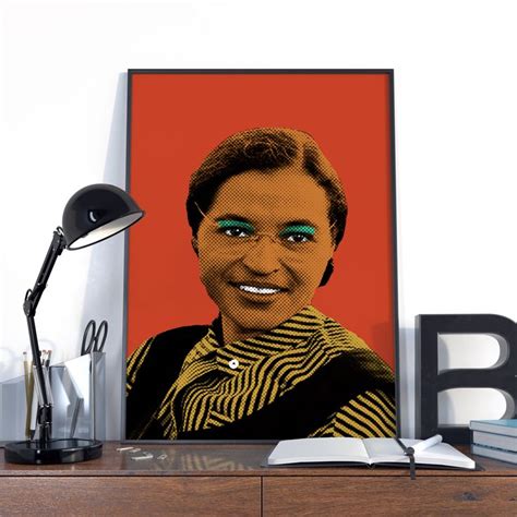 Rosa Parks Rosa Parks Poster Rosa Parks Print Pop Art Rosa Etsy In