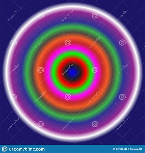 Multicolors Gradients In Circular Motion Abstract Pattern Vector Stock