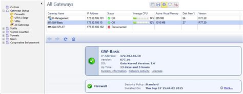 I want to monitor number of concurrent vpn connections in a checkpoint firewalls. Difference between 'uptime' of SmartView Monitor and Firewall