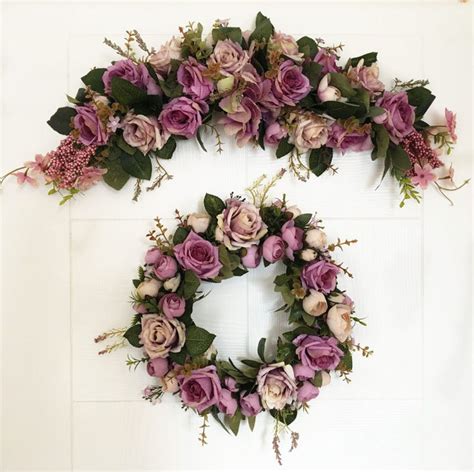 Purple Wedding Arch Flower Arch Flower Swag Backdrop Arch Etsy