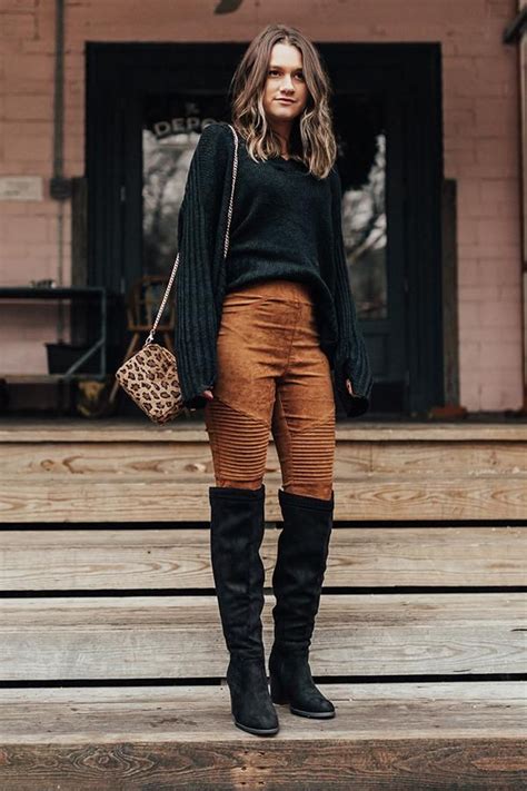 the haven faux suede knee high boot in black high knee boots outfit suede boots knee high