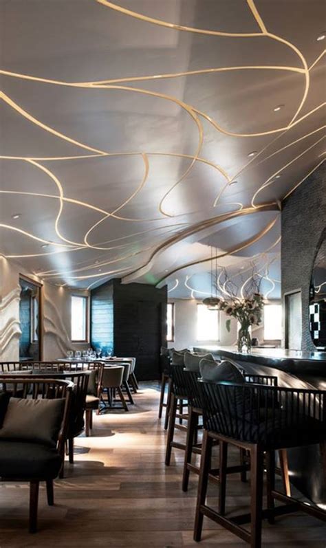 Great Restaurants Ceiling Design Restaurant Interior Design False