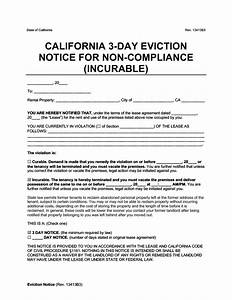 California Eviction Notice Forms Free Templates