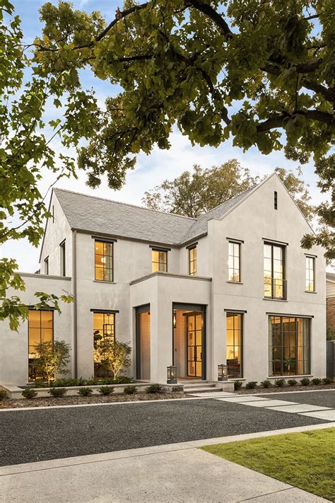 Stunning Stucco Exterior With Steel Framed Windowssuch A Modern Yet