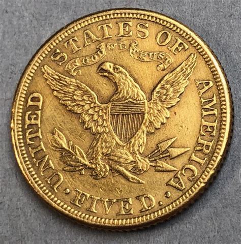 Sold Price 1881 Five Dollar Liberty Head American Gold Coin