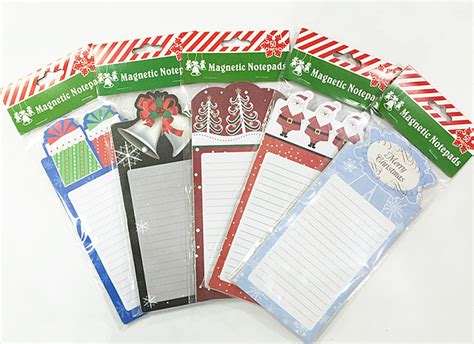Christmas Shaped Magnetic Notepad Clever Prints Us Llc