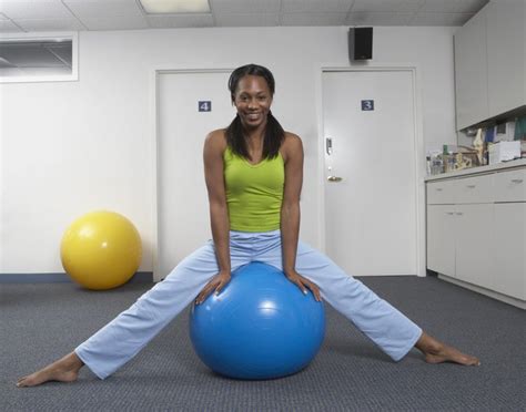 It is commonly used as a healthier alternative to a desk chair as sitting on it causes subtle movement of your muscles. Exercise Ball Chair Exercises | LIVESTRONG.COM
